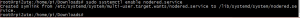 sudo systemctl enable nodered.service