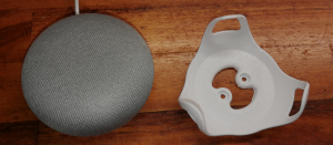 Google Home Mini med 3D utskrivet fäste