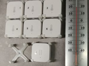 Mina fästet för Aqara temperatursensorer passade tyvärr inte helt med Aqara vibrationssensor.