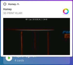 Raspberry Pi kamera i Homey