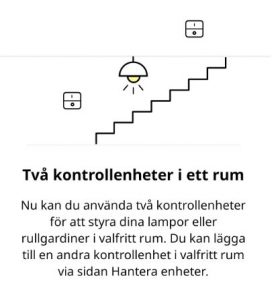 Nu är det möjligt att ha två knappar till samma lampa, precis som en trappkoppling