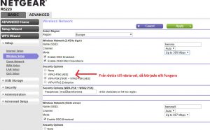 Problem att nå trådfri gateway via appen