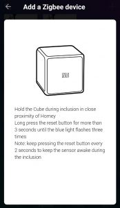 Inkludera Xiaomi Aqara cube i Homey