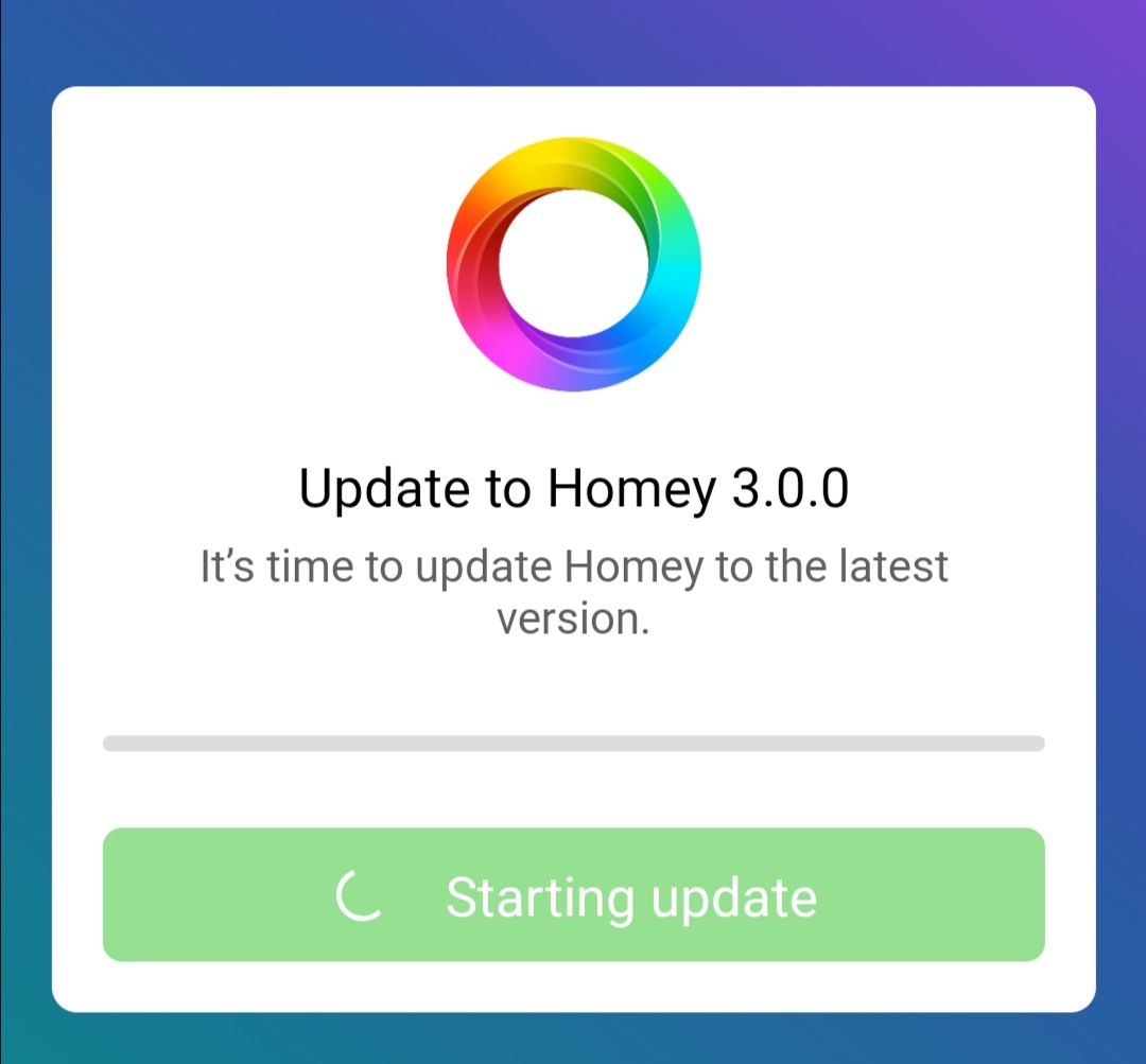 Homey uppdaterad till 3.0