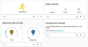 Lovelace UI - Horizontal Stack Card