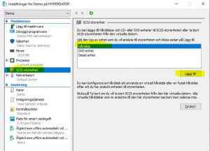 Välj Scasi-styrenhet och sedan hårddisk