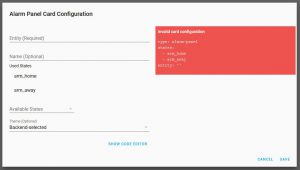 Locelace Ui - Alarm Panel